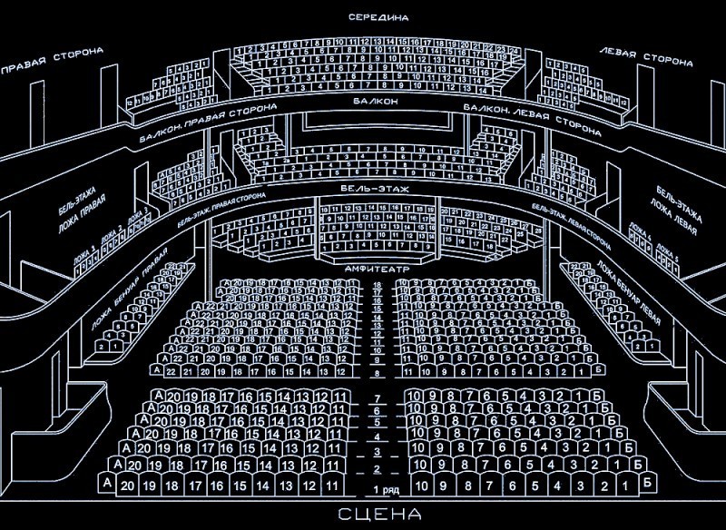 Театр рамт схема зала